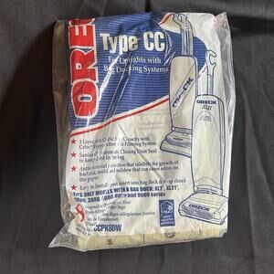 3 Oreck Hypo-Allergenic Genuine Celoc Filter Bags Type CC Upright Vacuums